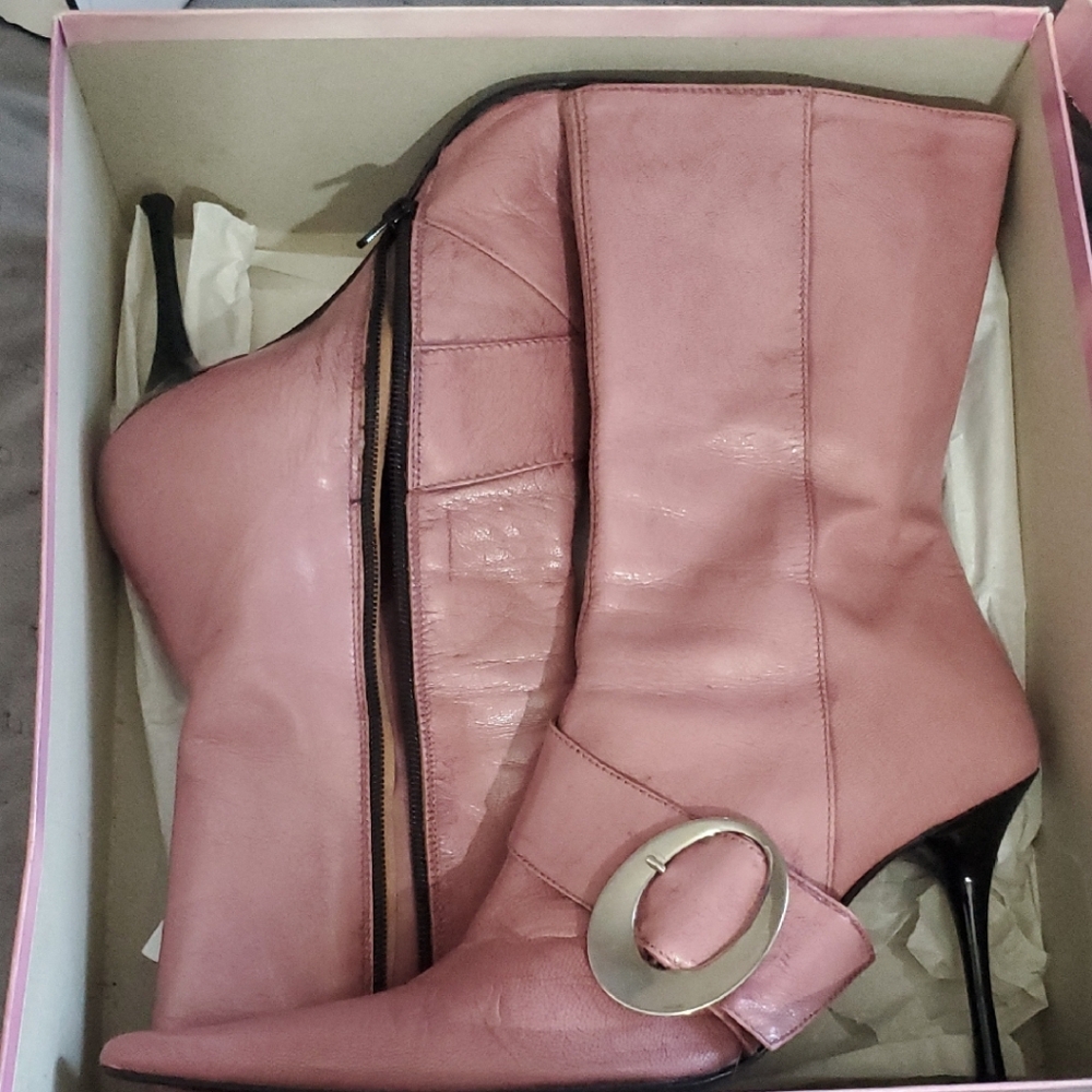 Barbara Bui Pink Heeled Boots